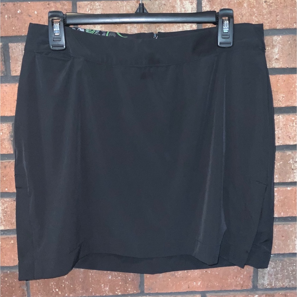 Zoic Black Athletic Skirt Womens Activewear Hiking Cycling Skirt‎ Pocket L